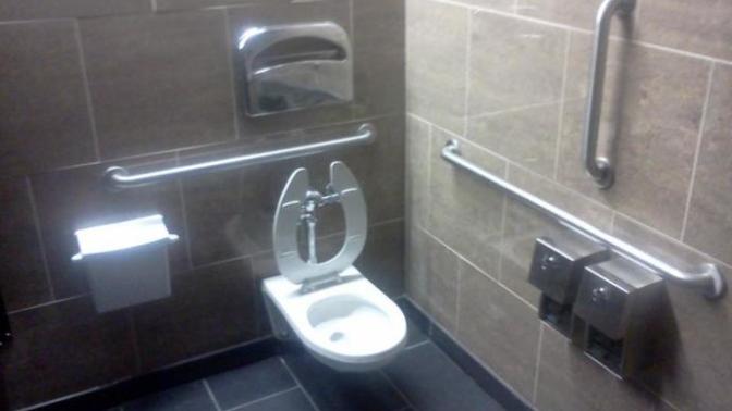 Can You Use the Handicap Bathroom Stall?