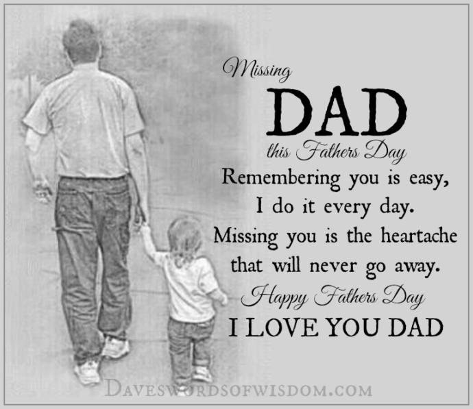 In Memory Of My Dearly Loved Father On Father's Day
