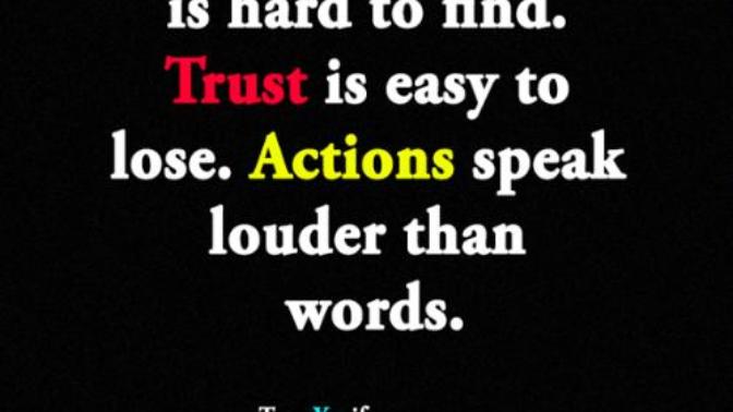 Actions Speak Louder Than Words, Or Do They?