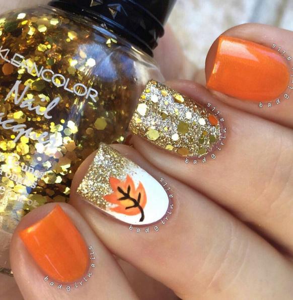 Autumn themes nail art you might want to try out!