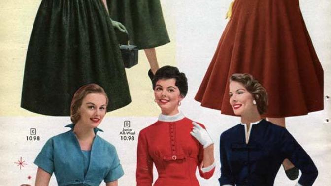 Women's Fashions: 1950's vs. Now
