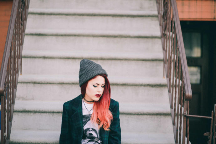 Knitted Fashion With Stiff Hats OR Vice Versa