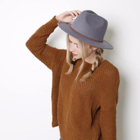 Knitted Fashion With Stiff Hats OR Vice Versa