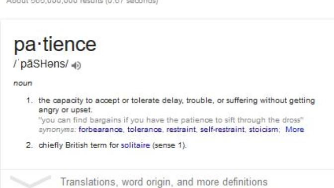 Patience In A Relationship