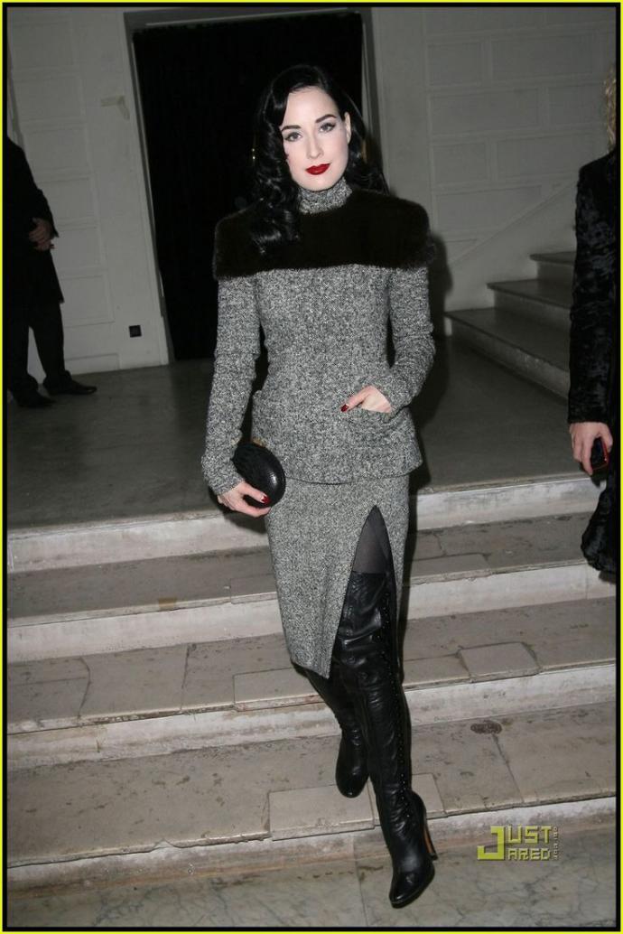Dita Von Teese it UP for the Winter-Time
