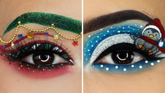 How to Carry Chrismas Spirit on Your Eyebrows!