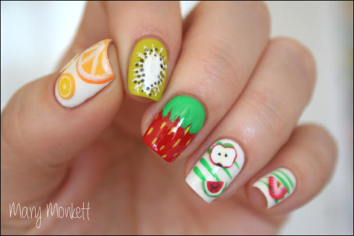 Nails inspired by Food