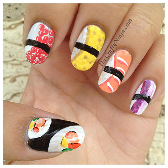 Nails inspired by Food