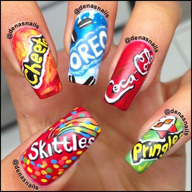 Nails inspired by Food