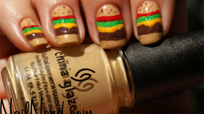 Nails inspired by Food