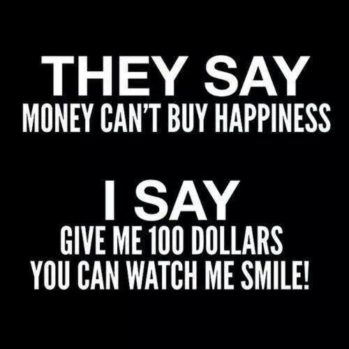 Having lots of money DOES NOT EQUAL TO happiness in life!