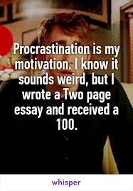 My Thoughts on Procrastination