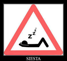 In the afternoon, most people take naps. Not just the babies. They call it a siesta. So walking around town during the afternoon can sometimes make you feel like you're in a ghost town. So be quiet so you don't wake everyone up.