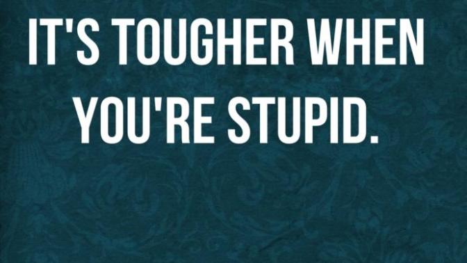 Blocking someone who disagrees with you means you're stupid.