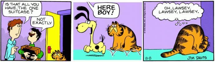 The debut of Odie