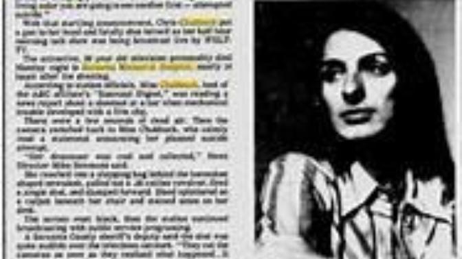 Not so Fake News: The tragedy of the young reporter Christine Chubbuck