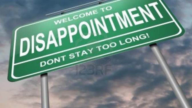 Disappointment: The self esteem killer.. and how to overcome it