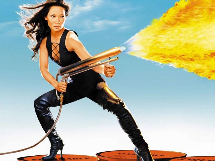 Boom , she is bad ass