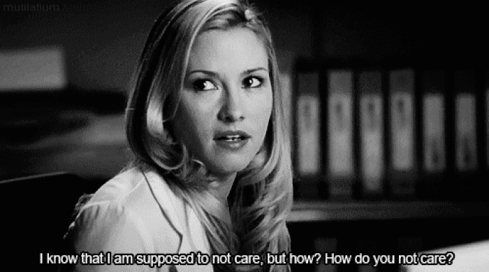 You likely never will completely never ever care, and that can be a good thing.