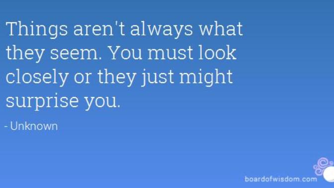 People don't know you on the street, and you don't know their story.