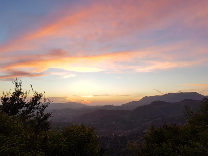 Evening view from Griffith Observatory