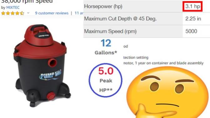 Vacuum Cleaners & Appliances: The Power Ratings Aren't Accurate