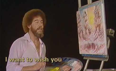 Bob Ross's painting tutorials on youtube