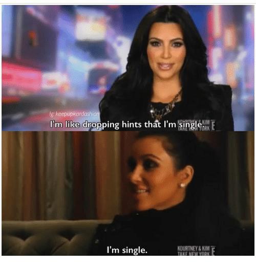 Kim Kardashian being Kim Kardashian on her reality TV show