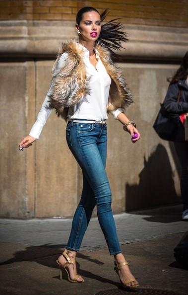 Adriana is one of the most beautiful women and around my height .