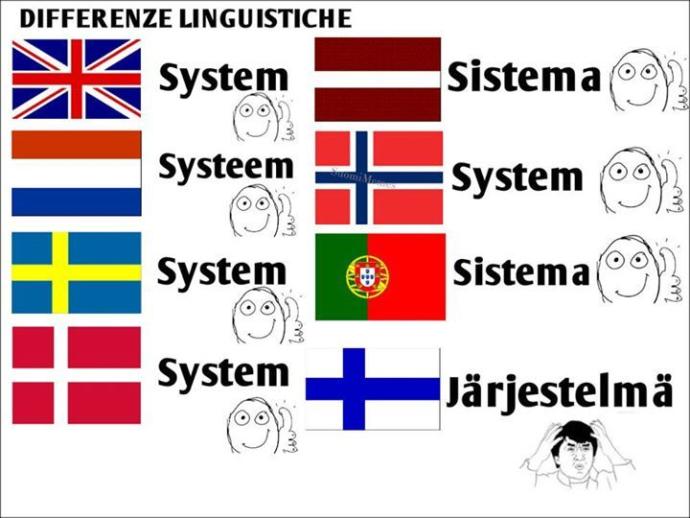 Finnish doesn't only stand out from Scandinavian languages