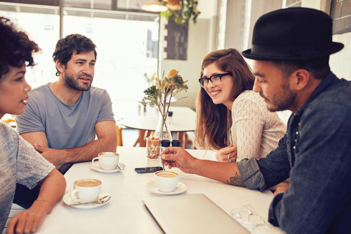 people chatting.. meeting