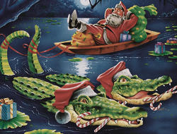 Pere Noel and his Pirogue