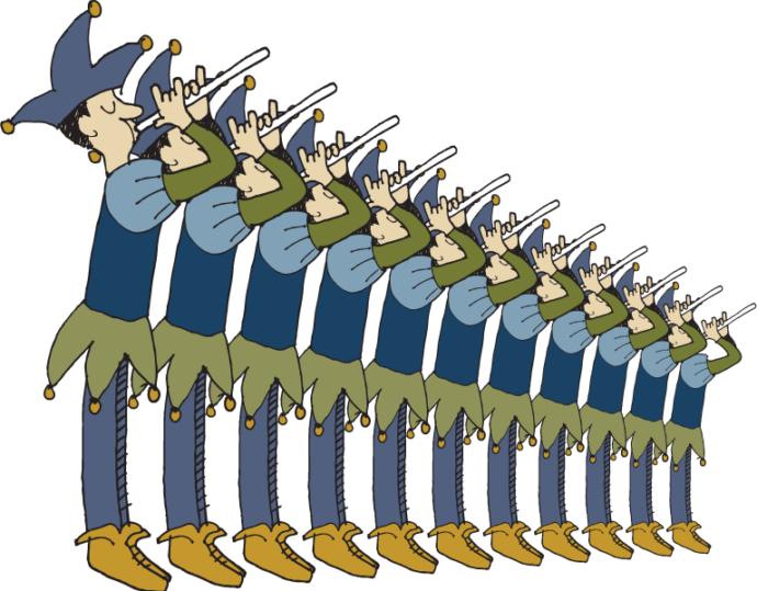 11 pipers piping
