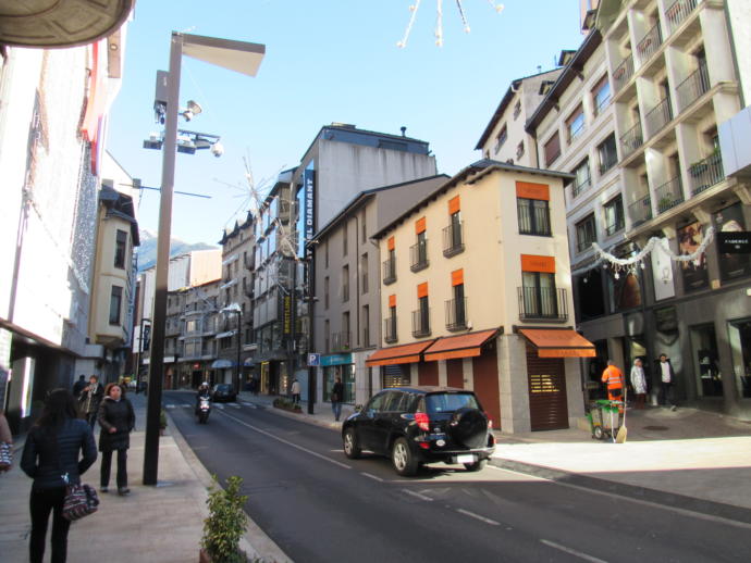 Modern Streets of Andorra la Vella