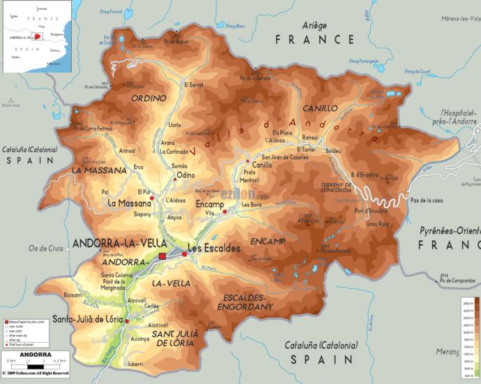 Map of Andorra