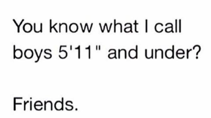 It's okay men If you aren't tall!