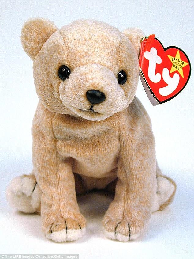 I had this Beanie Baby bear. I believe his name was Almond.