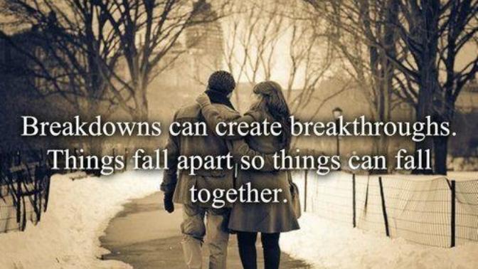 The "art" of getting back together - there is no art, there is no trick