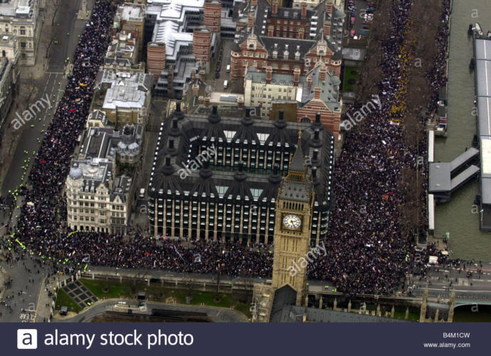 anti iraq war demonstration in London