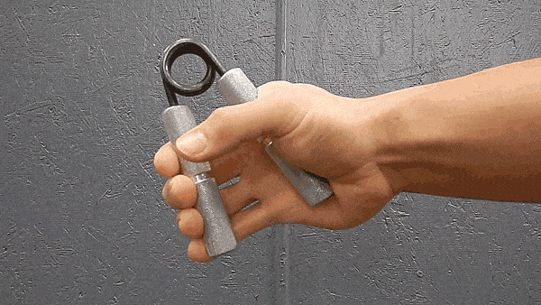 Random person closing a gripper