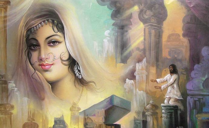 Laila Majnu painting
