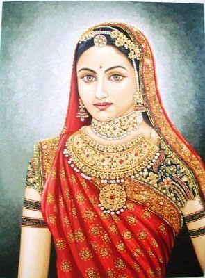 Real painting of Princess Jodha