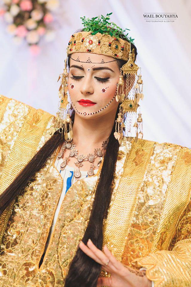 A Tunisian bride-to-be following a traditional custom dating back to Carthaginian times.