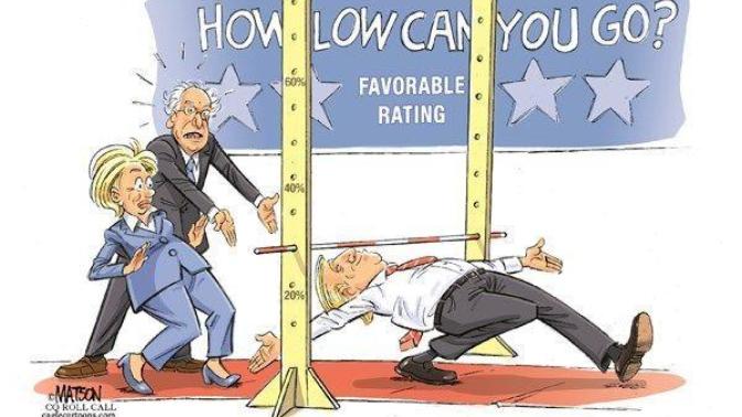 Low.. Low.. Low.. How low can you go. Politics Limbo..