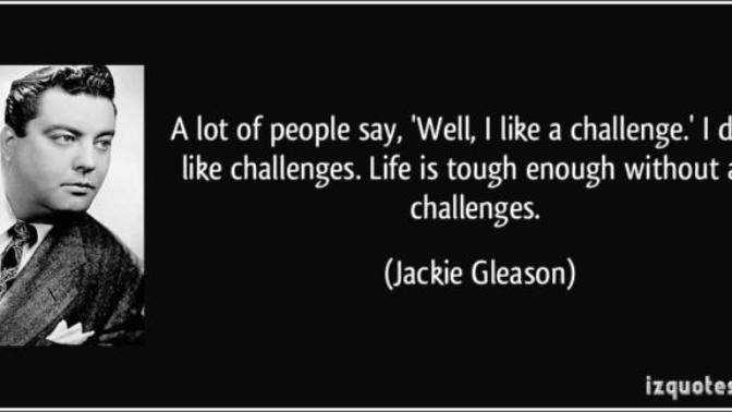 I can't stand people who take their partners as "Challenge"