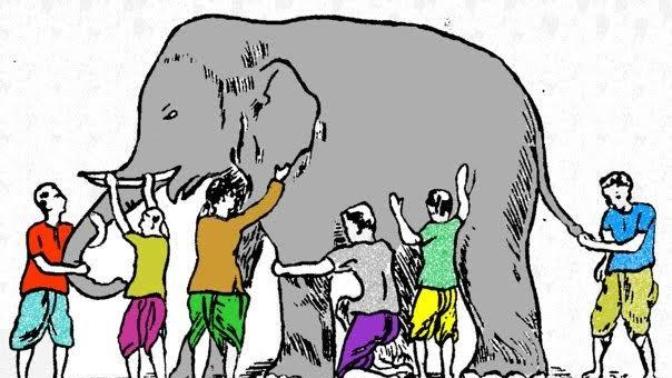 The Six Blind Men and the Elephant Story.