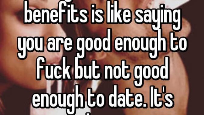 "Friends with benefits" only benefits the man