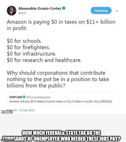 AOC vs Amazon: Fighting For The Taxpayers and Workers' Rights.
