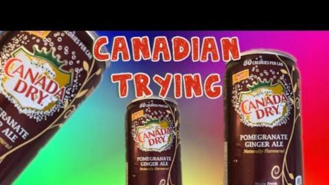 Canadian trying American snacks : Canada DRY POMEGRANATE GINGER ALE