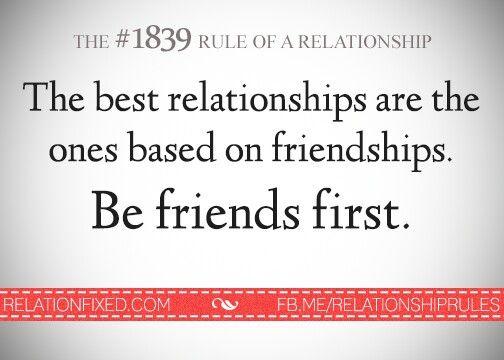 Why is that people don't work on being friends before dating and rush into relationships quickly?